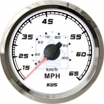 Prędkościomierz 0-65MPH (0-105 km/h) KUS biały