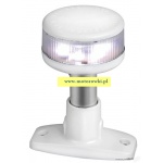 Lampa nawigacyjna topowa  360° LED biała, maszt 5cm