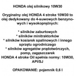Olej silnikowy HONDA 10W-30 0,6L API/SJ
