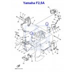 Panewka obrotu kolumny Yamaha F2.5AMH
