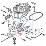 Podkładka poduszki Honda BF175~BF225 
