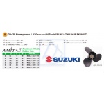Śruba AMITA3 Suzuki Evinrude 10-wpust 11x9