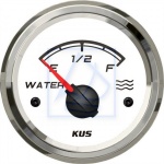 Wskaźnik poziomu wody 2" 0-190 Ohm KUS biały-SS  